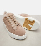 Max Mara TMaxi suede platform sneakers