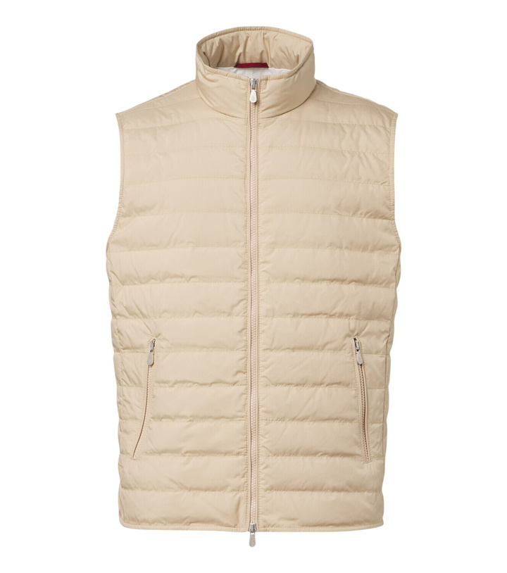 Photo: Brunello Cucinelli Technical down vest