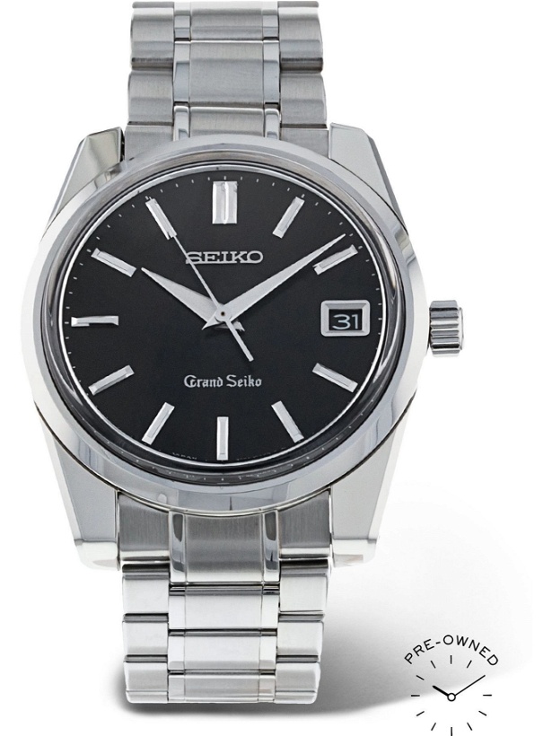 Photo: Grand Seiko - Pre-Owned 2014 Self-Dater Limited Edition 37mm Stainless Steel Watch, Ref. No. SBGV011