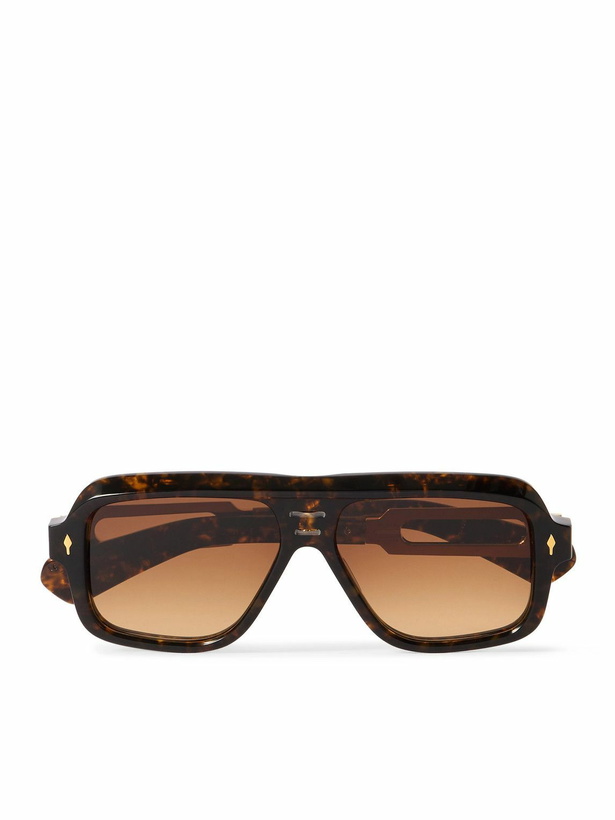 Photo: Jacques Marie Mage - Glenn Gould Fugue Aviator-Style Tortoiseshell Acetate and Gold-Tone Sunglasses