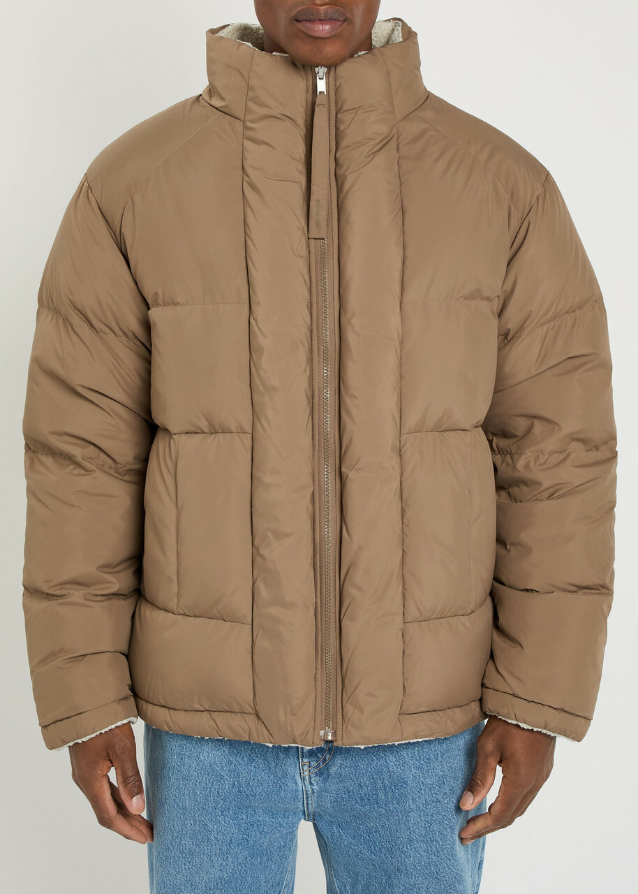 Axel Arigato Lodge Reversible Padded Shell Jacket Brown