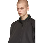 132 5. ISSEY MIYAKE Grey Panelled Zip-Up Jacket