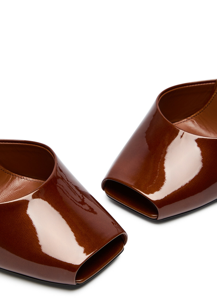 Saint Laurent La Scandale 110 Patent Leather Sandals Saint