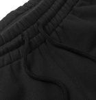adidas Originals - Tapered Logo-Appliquéd French Cotton-Terry Sweatpants - Black