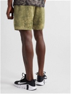 Nike Training - Story Pack Straight-Leg Printed Recycled Dri-FIT Mesh Shorts - Green