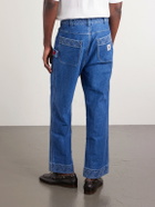 BODE - Knolly Brook Straight-Leg Embroidered Jeans - Blue