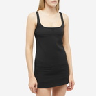 Courreges Women's Courrèges Twill Suspenders Trapeze Dress in Black