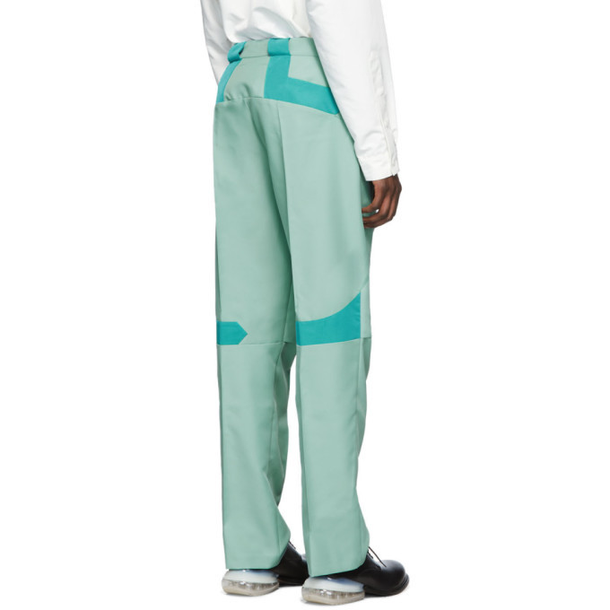 Kiko Kostadinov Green Tulcea Tailored Trousers Kiko Kostadinov