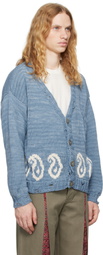 Kartik Research Blue Paisley Cardigan