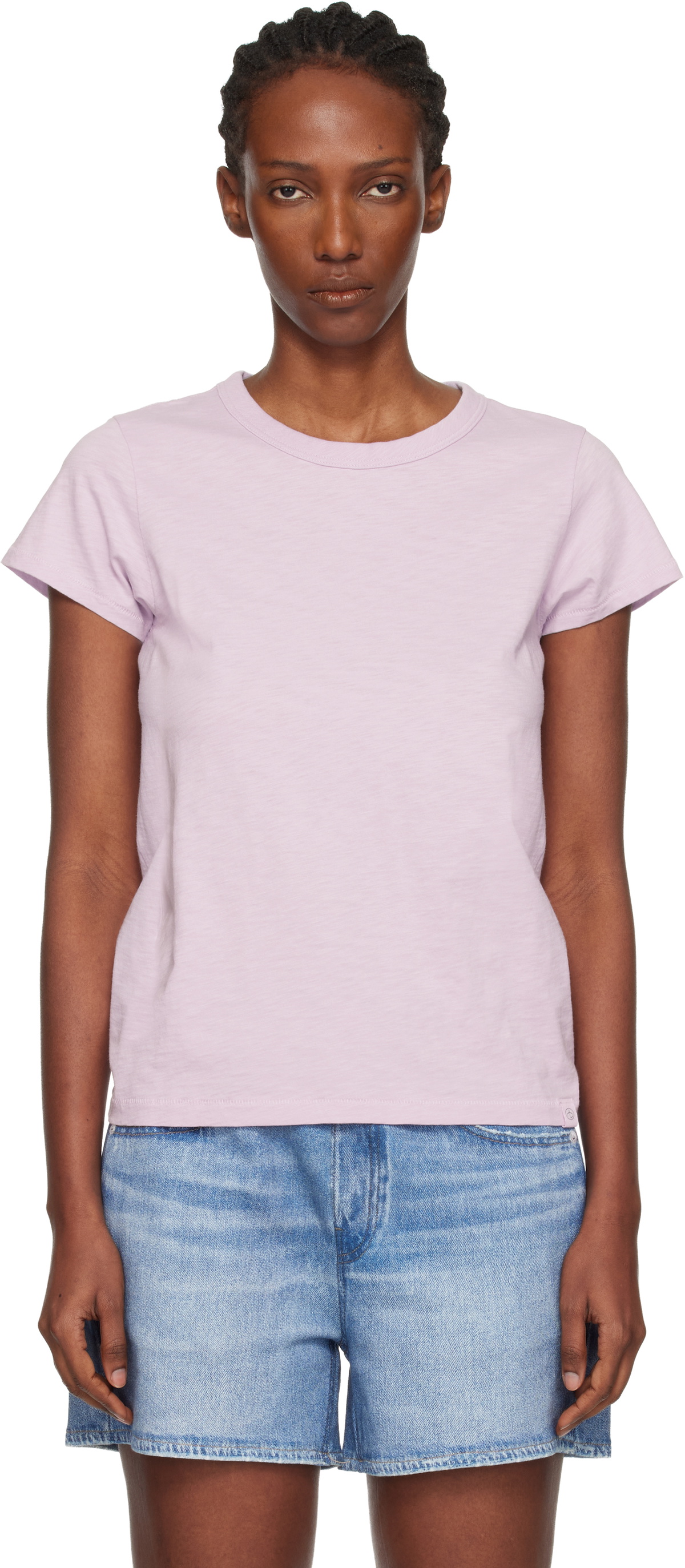 rag & bone Purple 'The Slub' T-shirt