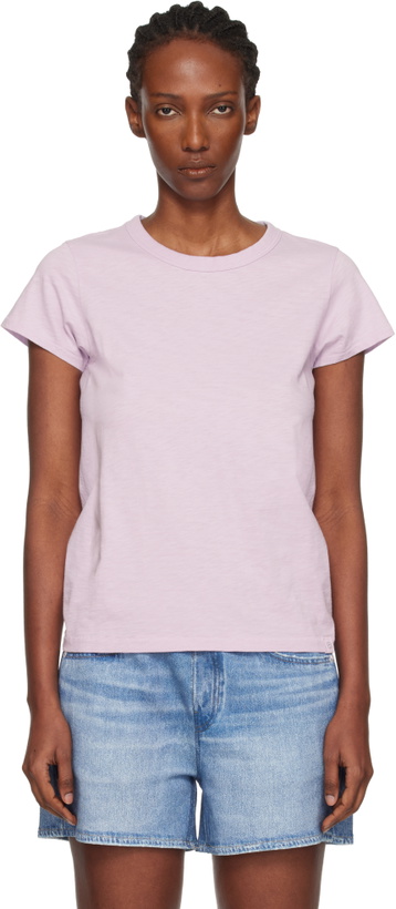 Photo: rag & bone Purple 'The Slub' T-shirt