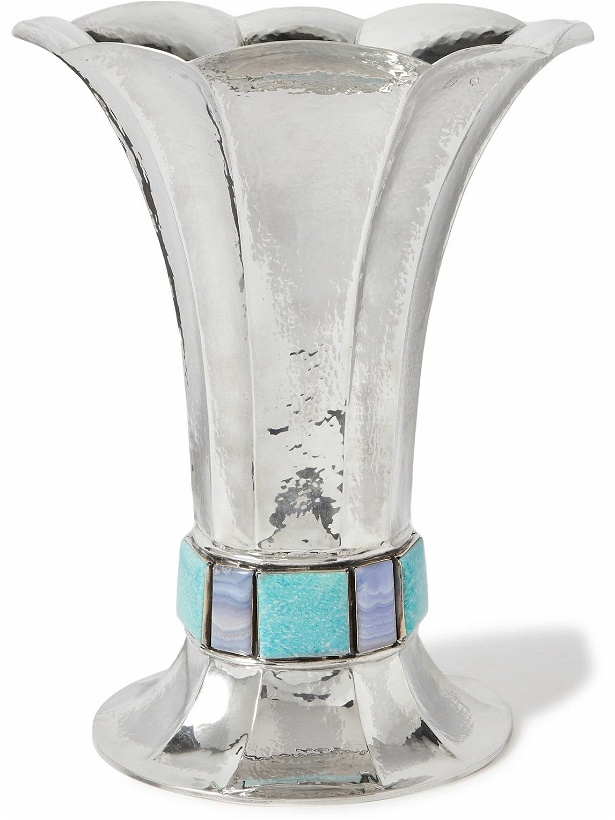 Photo: Buccellati - Sterling Silver, Amazonite and Chalcedony Vase