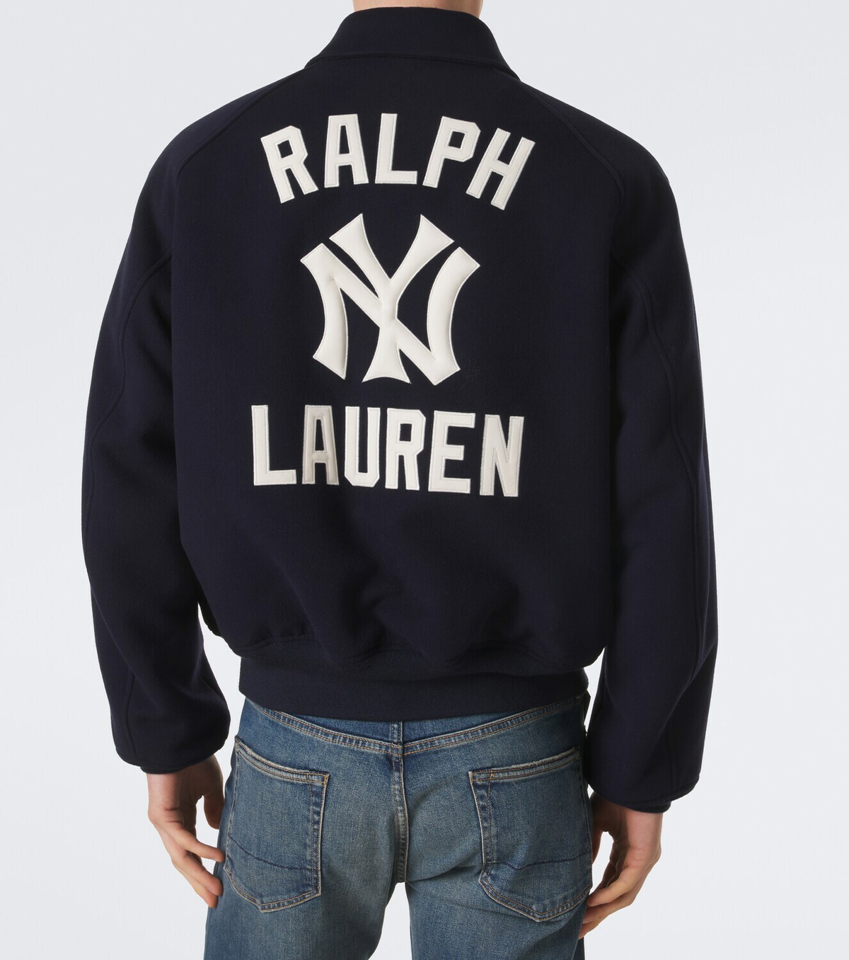Ralph Lauren Purple Label x MLB shearling-lined twill blouson jacket
