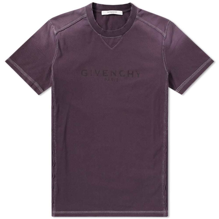 Photo: Givenchy Vintage Paris Logo Tee Burgundy