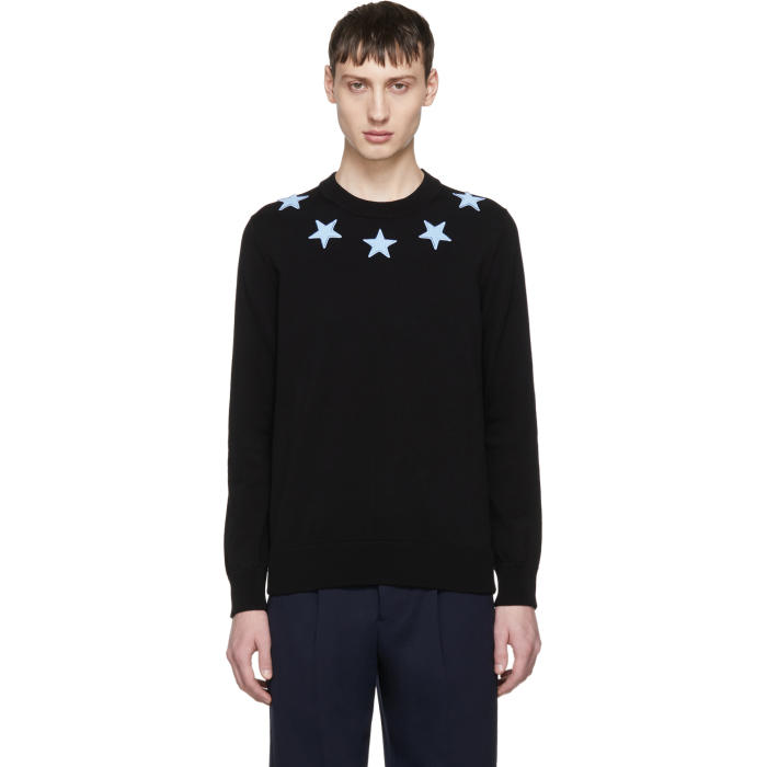 Photo: Givenchy Black and Blue Stars Sweater