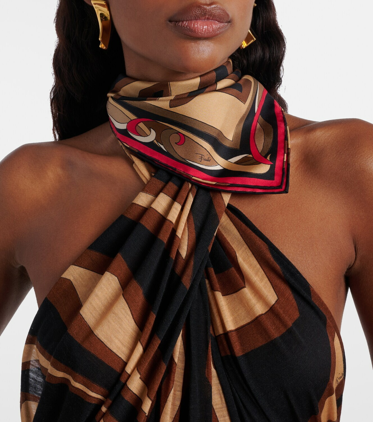Pucci Labirinto silk twill scarf