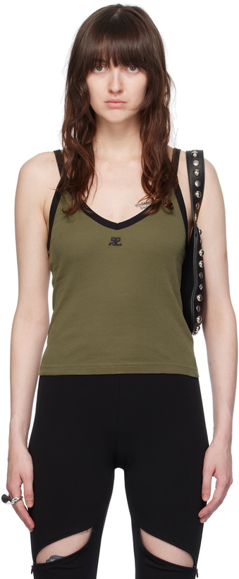 Photo: Courrèges Green V-Neck Tank Top