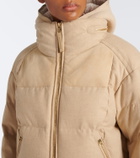 Bogner Mojald suede-trimmed down ski jacket