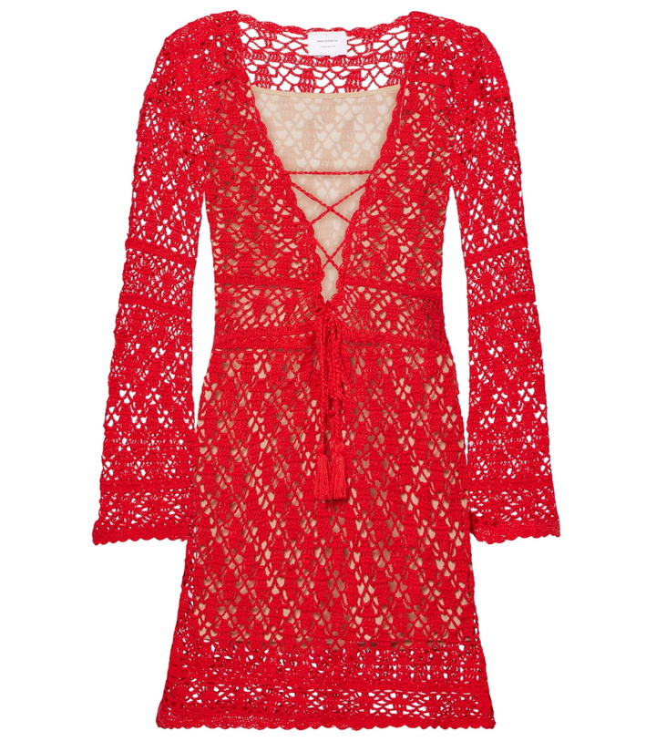 white christmas dresses Crochet Aerin Mini Dress XSmall / Black main image 0