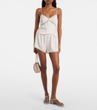 Posse Perla lace-trimmed shorts