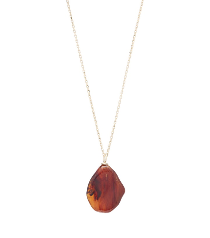 Photo: Victoria Beckham Ambra gold-plated pendant necklace