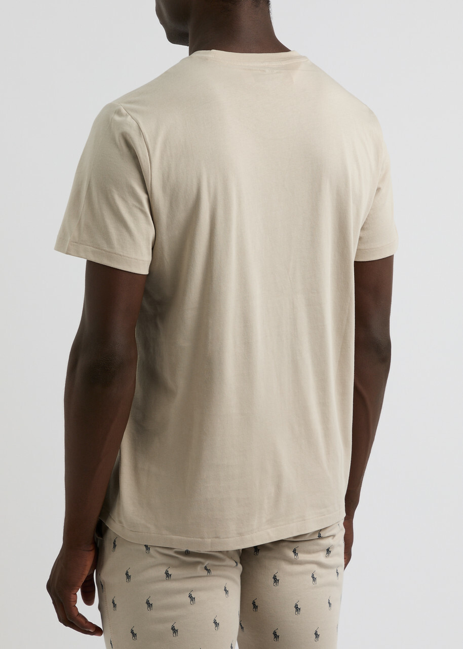 Polo Ralph Lauren Logo-print Cotton T-shirt Light Grey Polo
