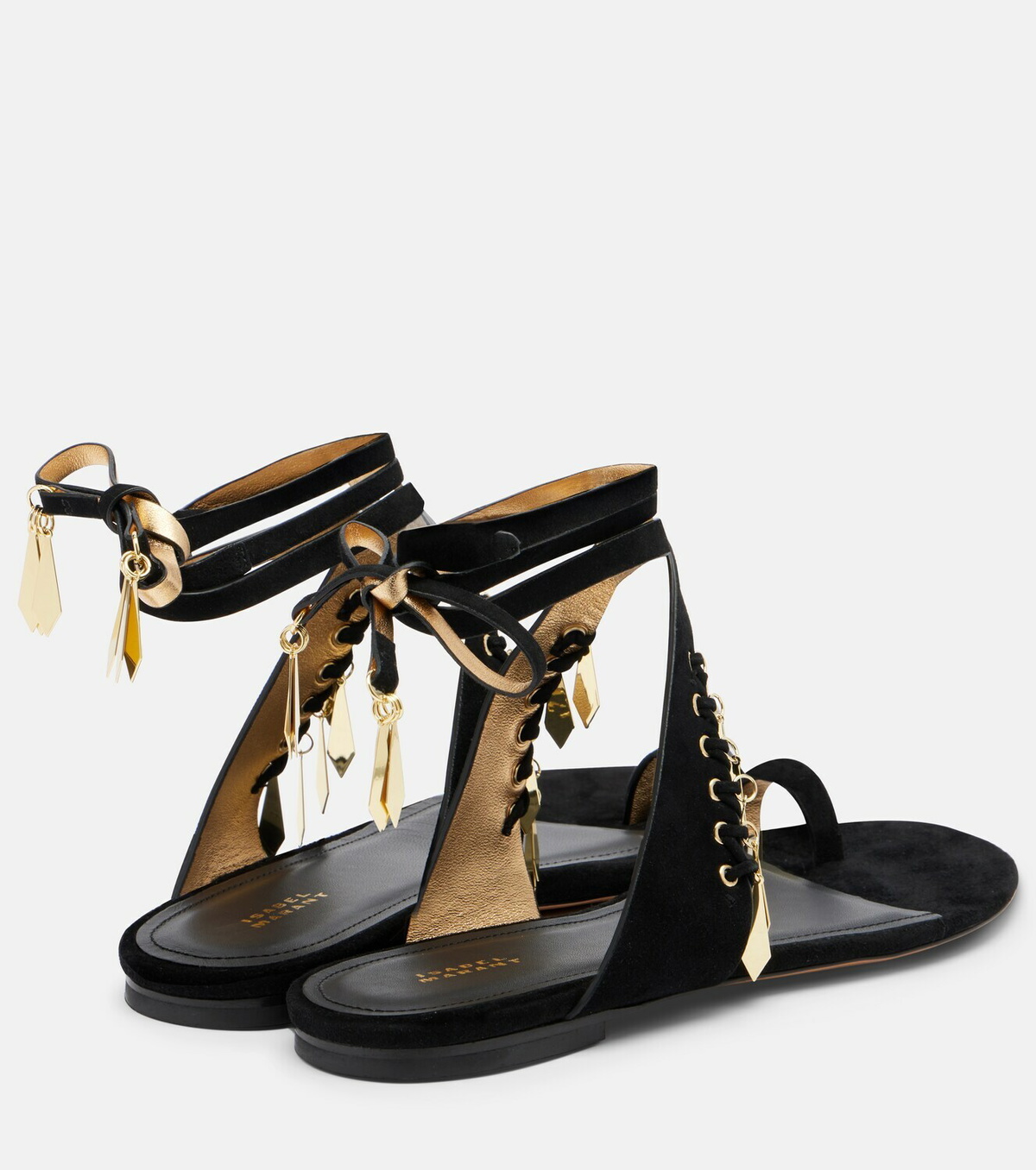Isabel Marant Dreena embellished suede sandals