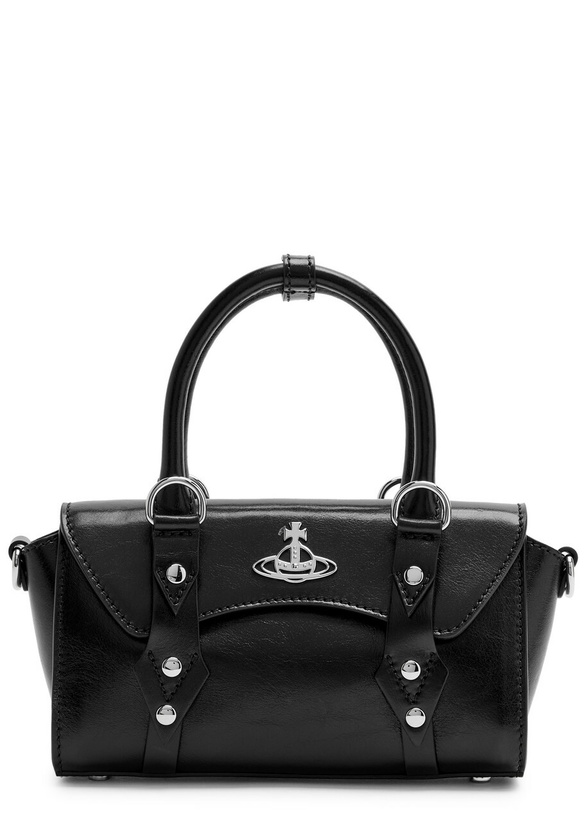 Photo: Vivienne Westwood Bettina Mini Leather Cross-body bag - Black - One Size