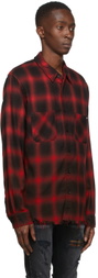 AMIRI Red Core Shadow Plaid Shirt