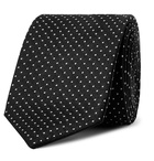 Dolce & Gabbana - 6cm Pin-Dot Silk-Jacquard Tie - Black