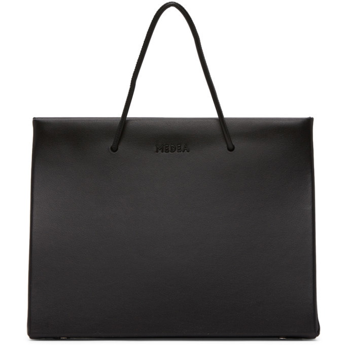 Medea Black Leather Chain Hanna Bag
