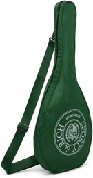 Sporty & Rich Green Connecticut Crest Tennis Bag