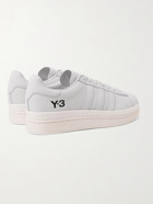 Y-3 - Hicho Logo-Print Nubuck Sneakers - Gray