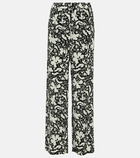 Stella McCartney Printed wide-leg silk pants