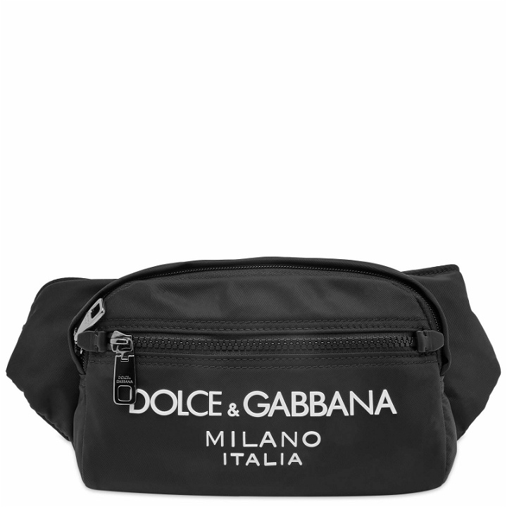Photo: Dolce & Gabbana Men's Nylon Waist Bag in Black