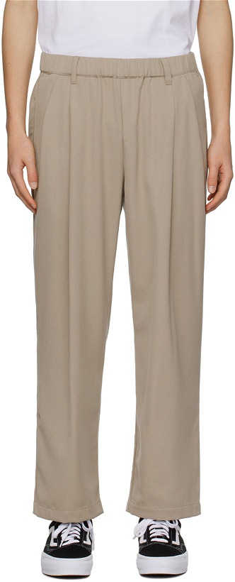 Photo: Dime Tan Pleated Trousers