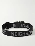 Neighborhood - Logo-Jacquard Webbing Dog Collar