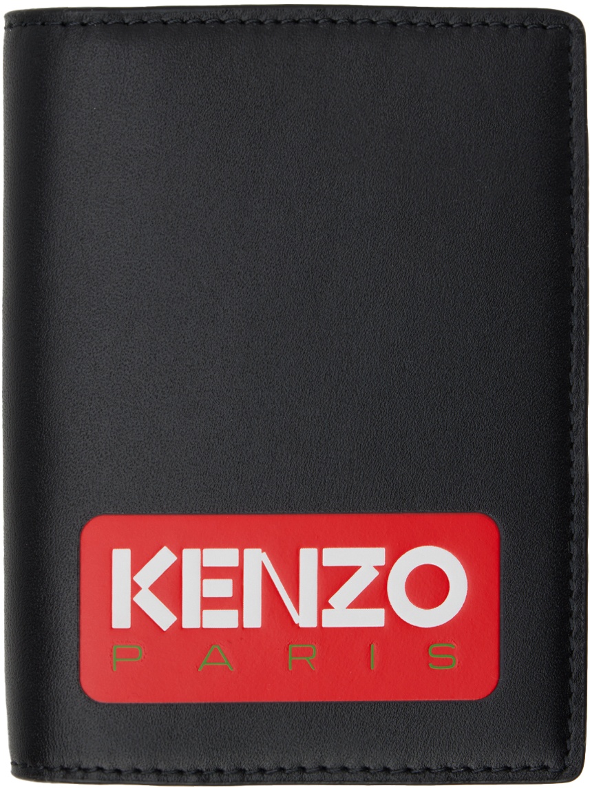 Kenzo Black Kenzo Paris Vertical Wallet Kenzo