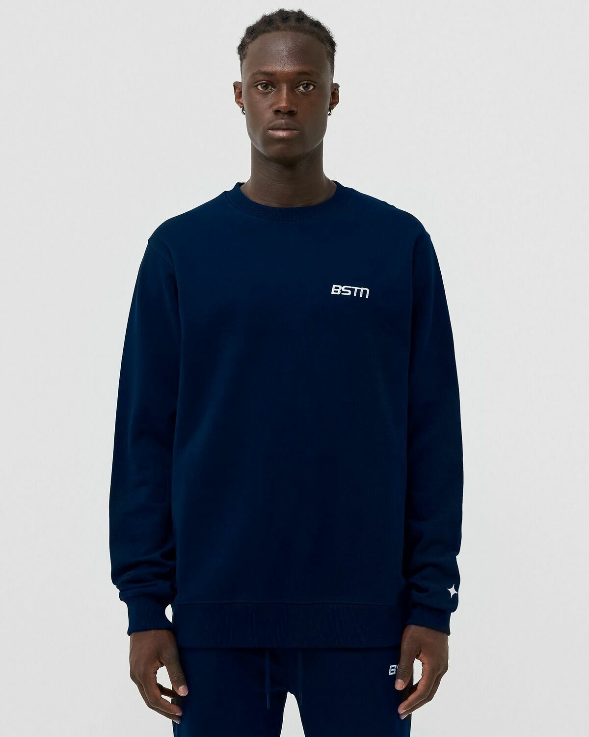 Bstn Brand Bstn Crewneck Blue - Mens - Sweatshirts