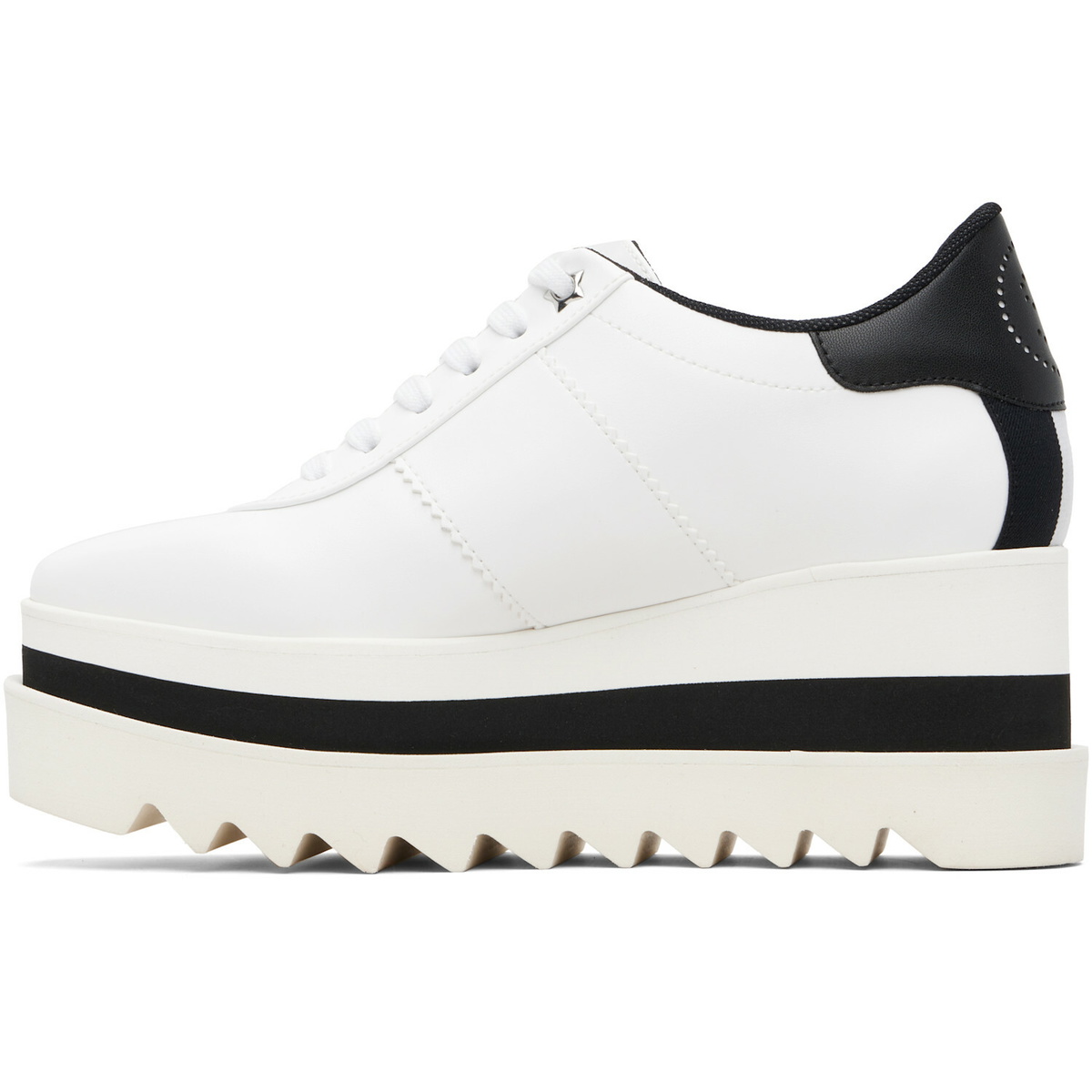 Stella McCartney White Sneak-Elyse Platform Sneakers