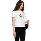 Chloé White Crew-Neck Logo T-shirt