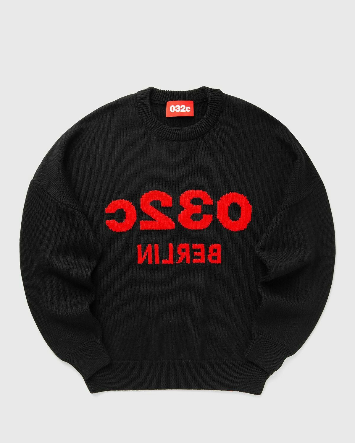 032c SELFIE SWEATER Black Mens Pullover