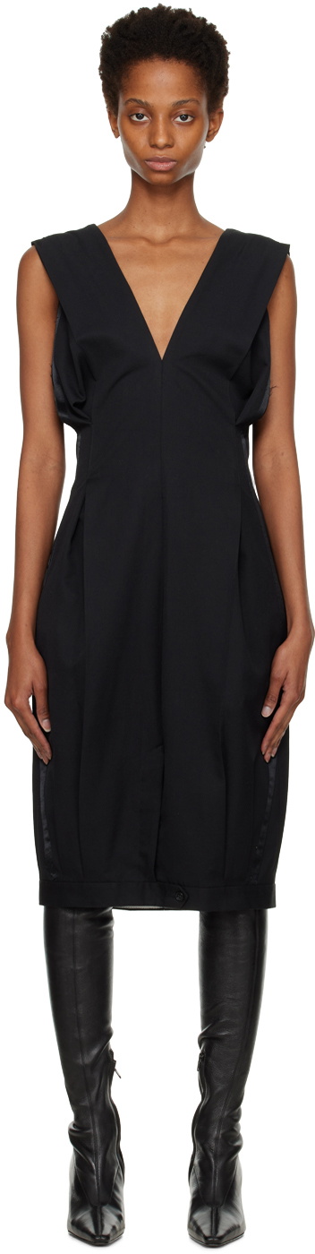 HODAKOVA Black Upside-Down Trouser Midi Dress
