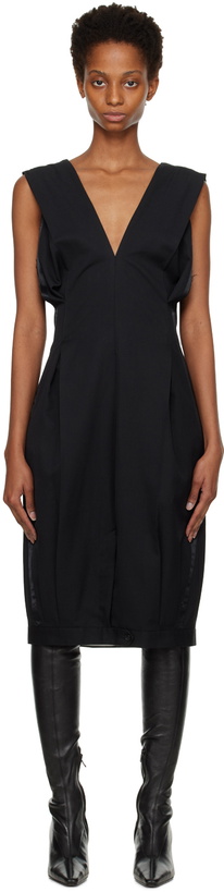 Photo: HODAKOVA Black Upside-Down Trouser Midi Dress