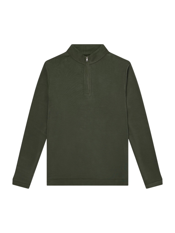 Photo: Peter Millar - Jersey Half-Zip Sweater - Green