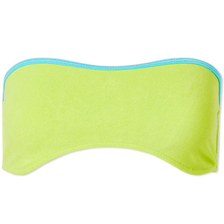 Photo: Frankies Bikinis Jean Bandeau Neon Terry Bikini Top