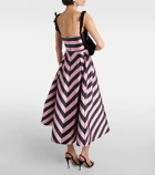 Rebecca Vallance Jocelyn striped midi dress