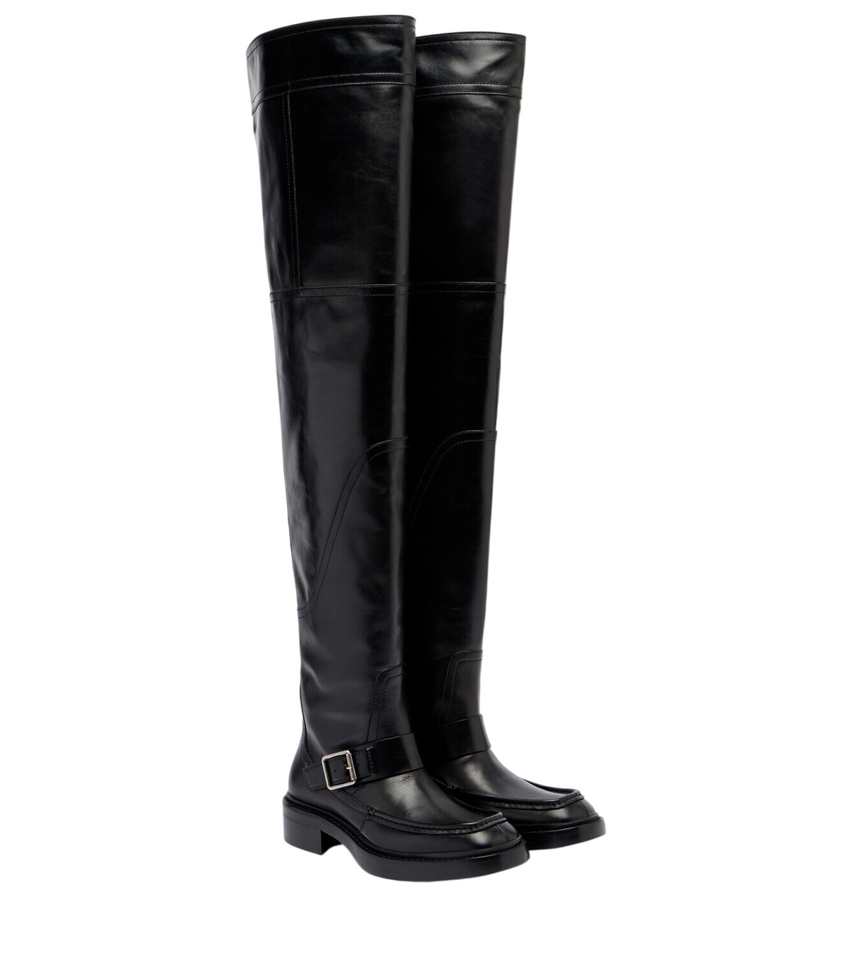 Saint Laurent - Pantaboots leather pants (FR38/shoe 39) Saint Laurent
