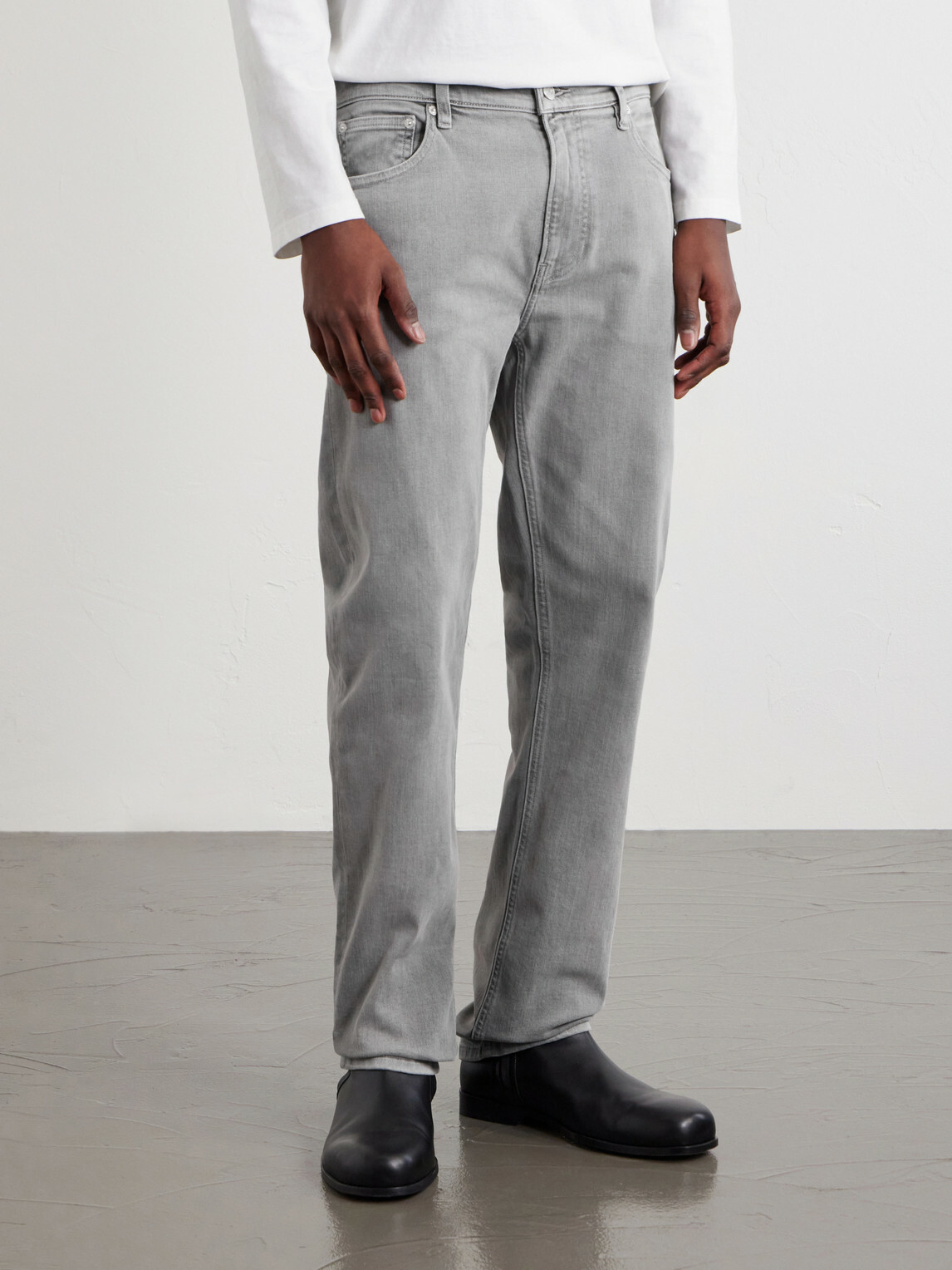 FRAME - Modern Straight-Leg Jeans - Gray