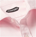 TOM FORD - Cotton Oxford Shirt - Pink
